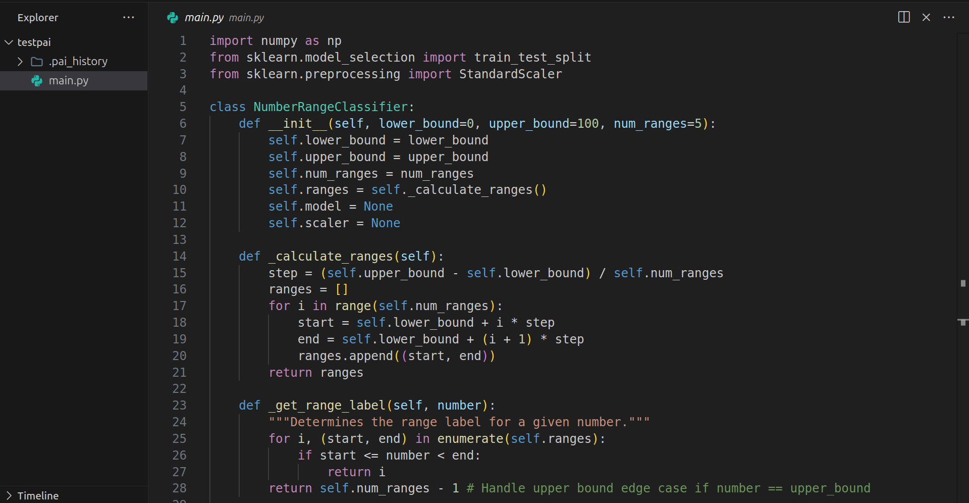 Paicode Generated Code